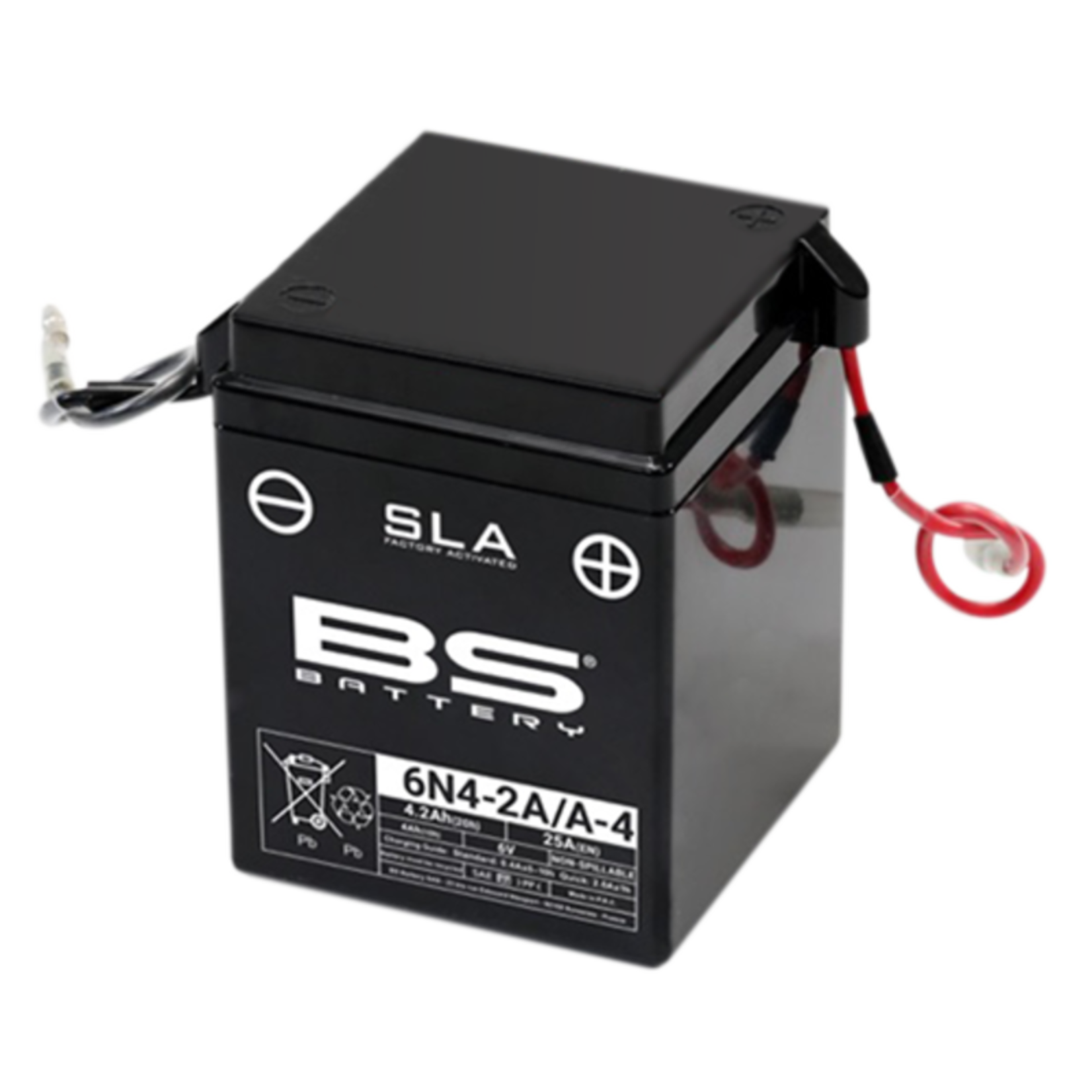 BS BATTERY SLA Accu Onderhoudsvrij af-fabriek geactiveerd - 6N4-2A/A-4