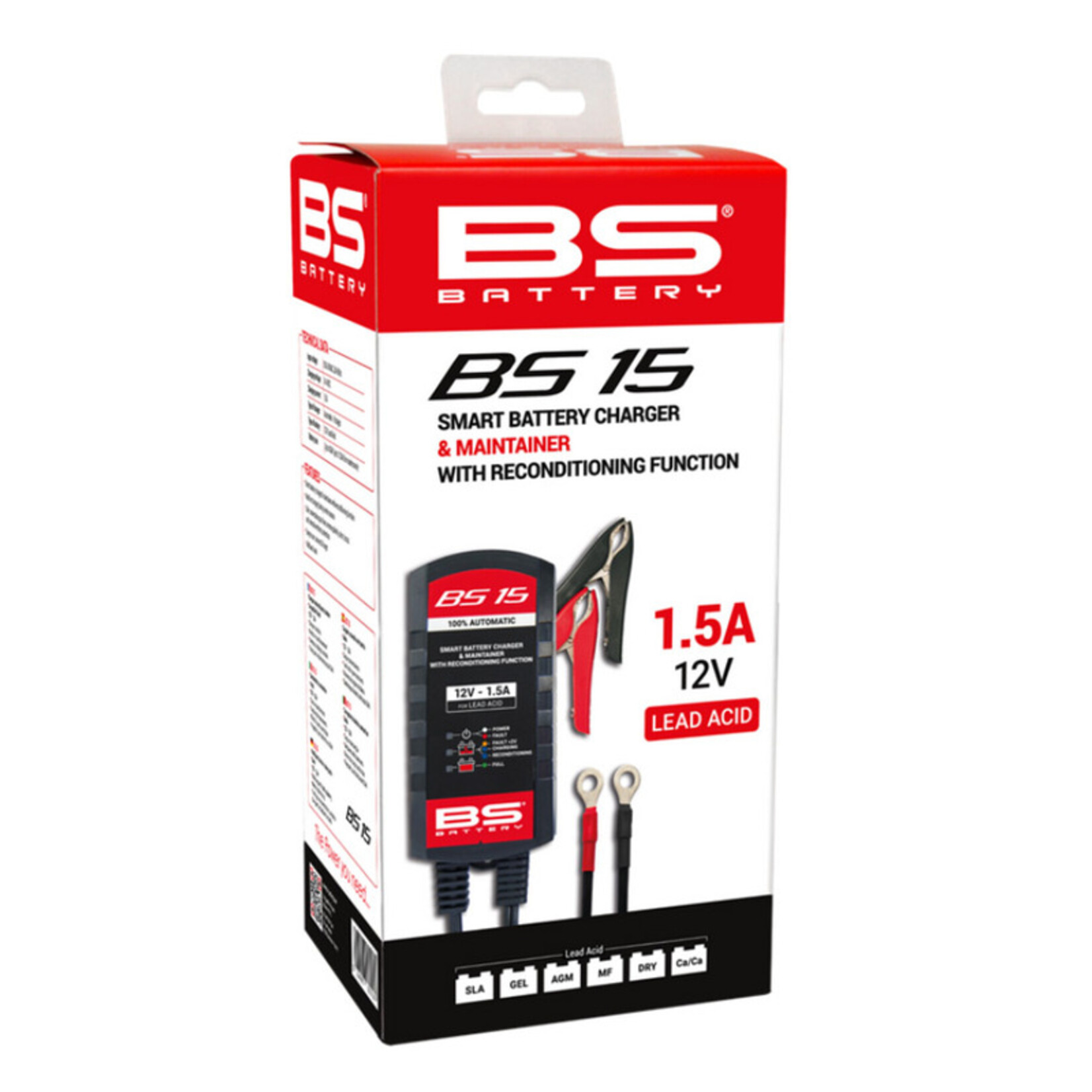 BS BATTERY BS15 Smart intelligente acculader