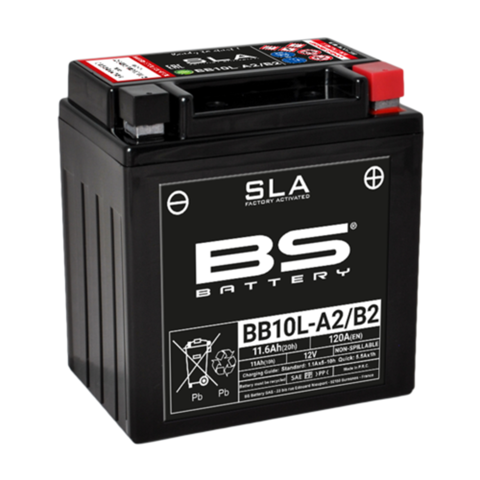 BS BATTERY SLA Accu Onderhoudsvrij - BB10L-A2/B2