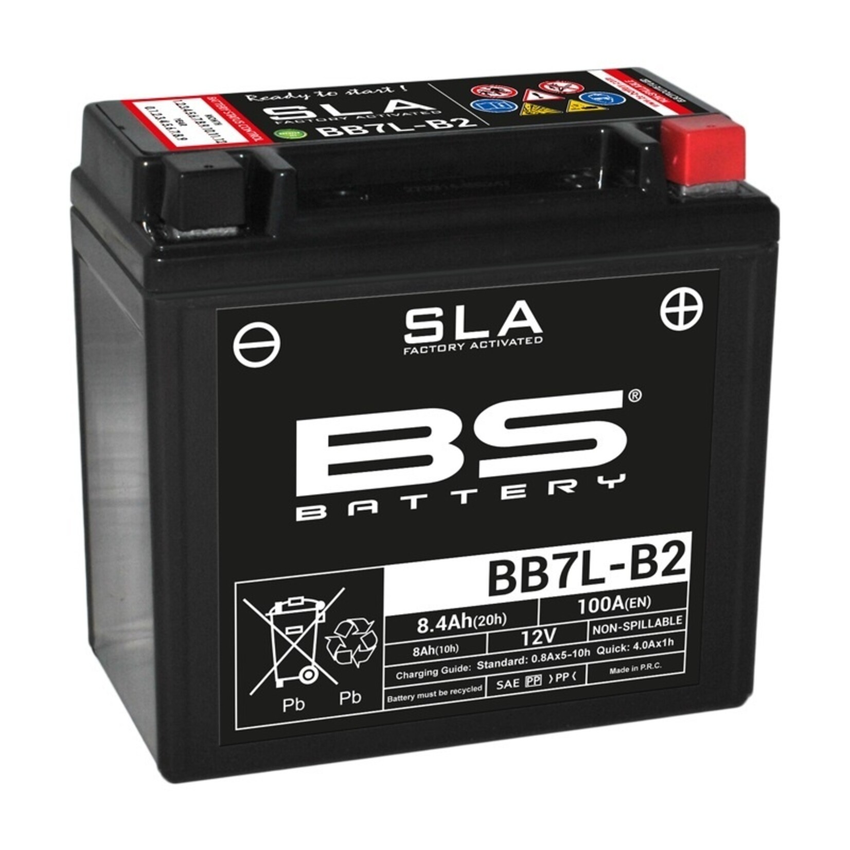 BS BATTERY SLA Accu Onderhoudsvrij - BB7L-B2