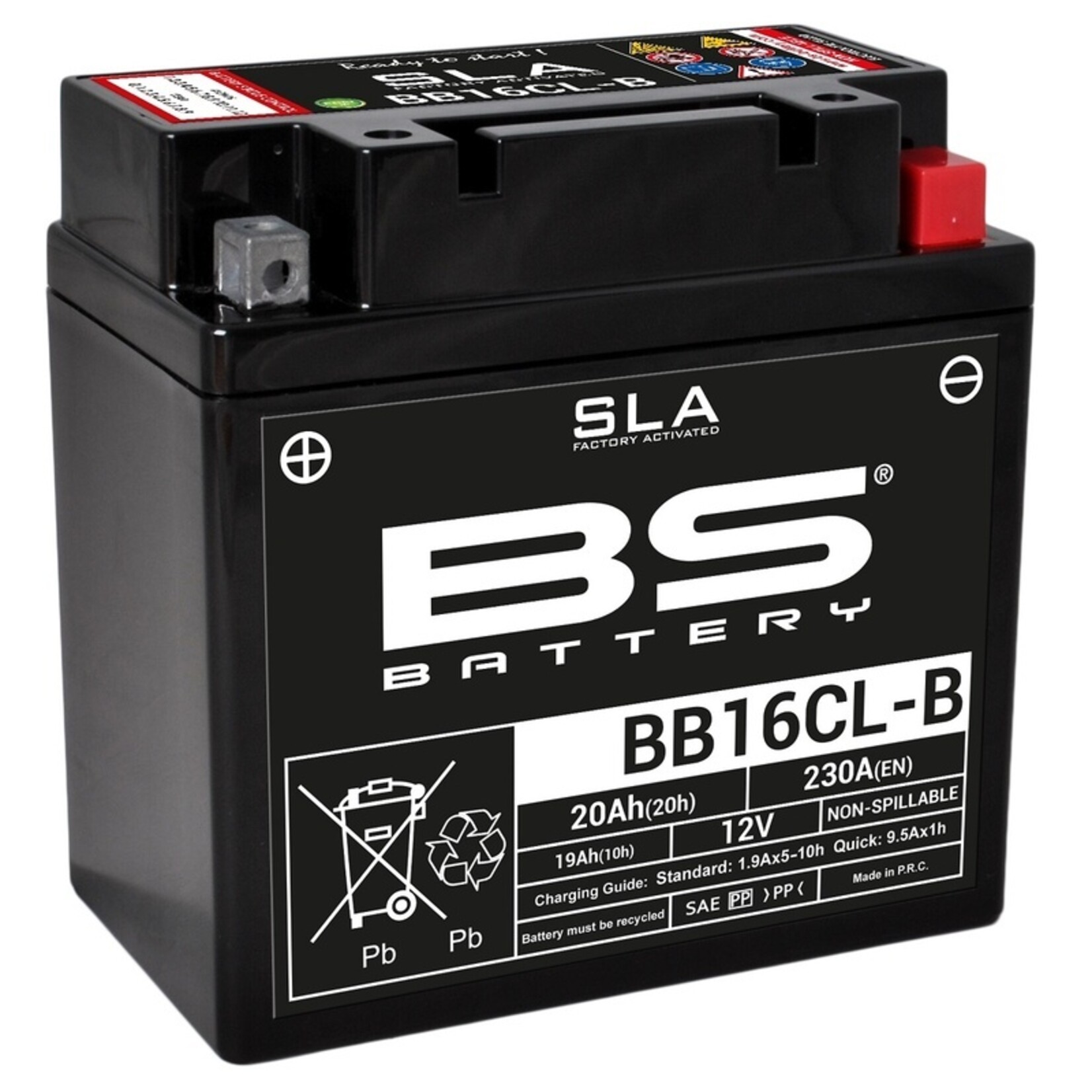 BS BATTERY SLA Accu Onderhoudsvrij - BB16CL-B