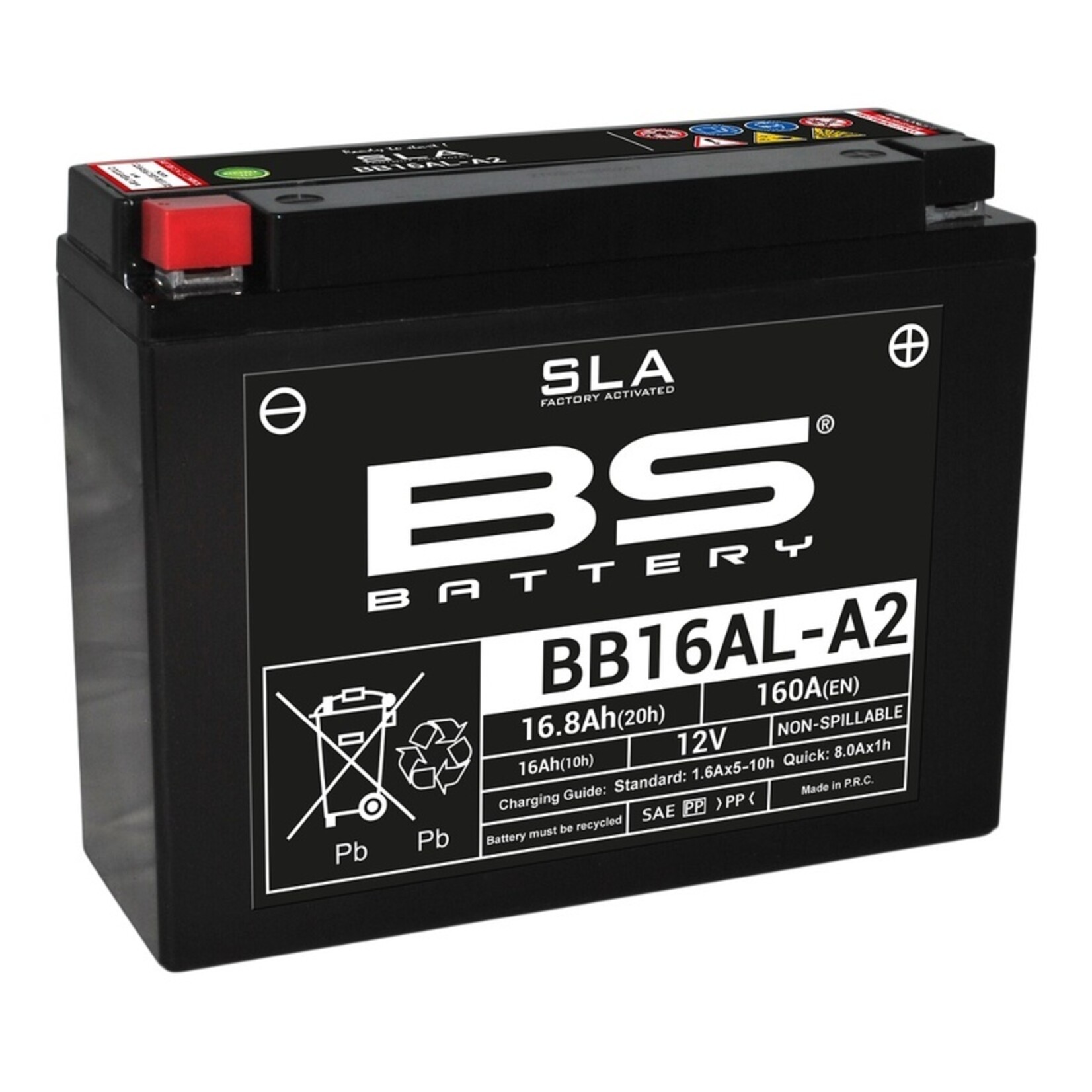 BS BATTERY SLA Accu Onderhoudsvrij - BB16AL-A2