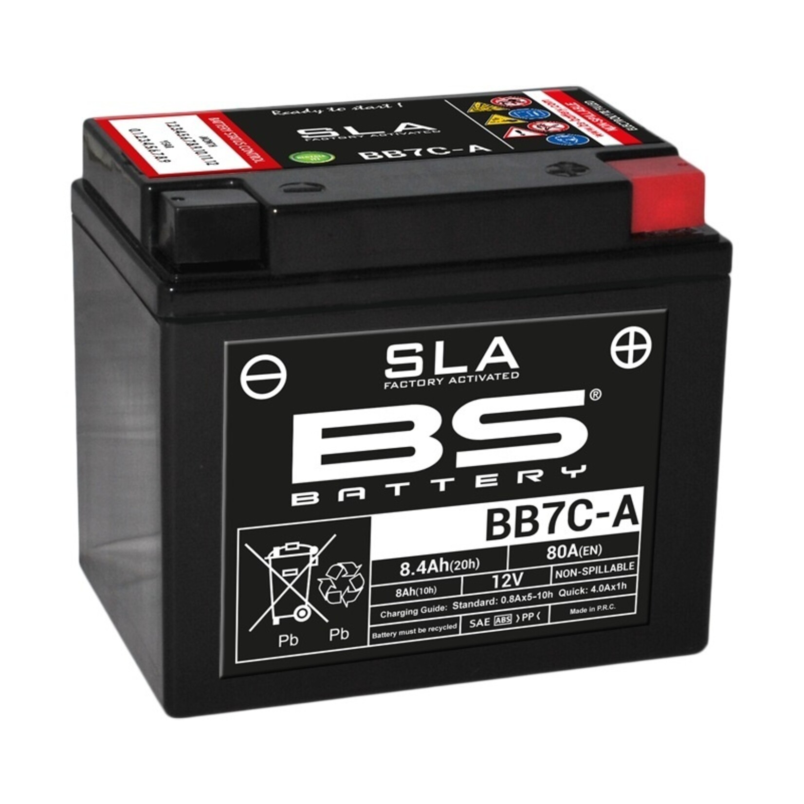 BS BATTERY SLA Accu Onderhoudsvrij - BB7C-A