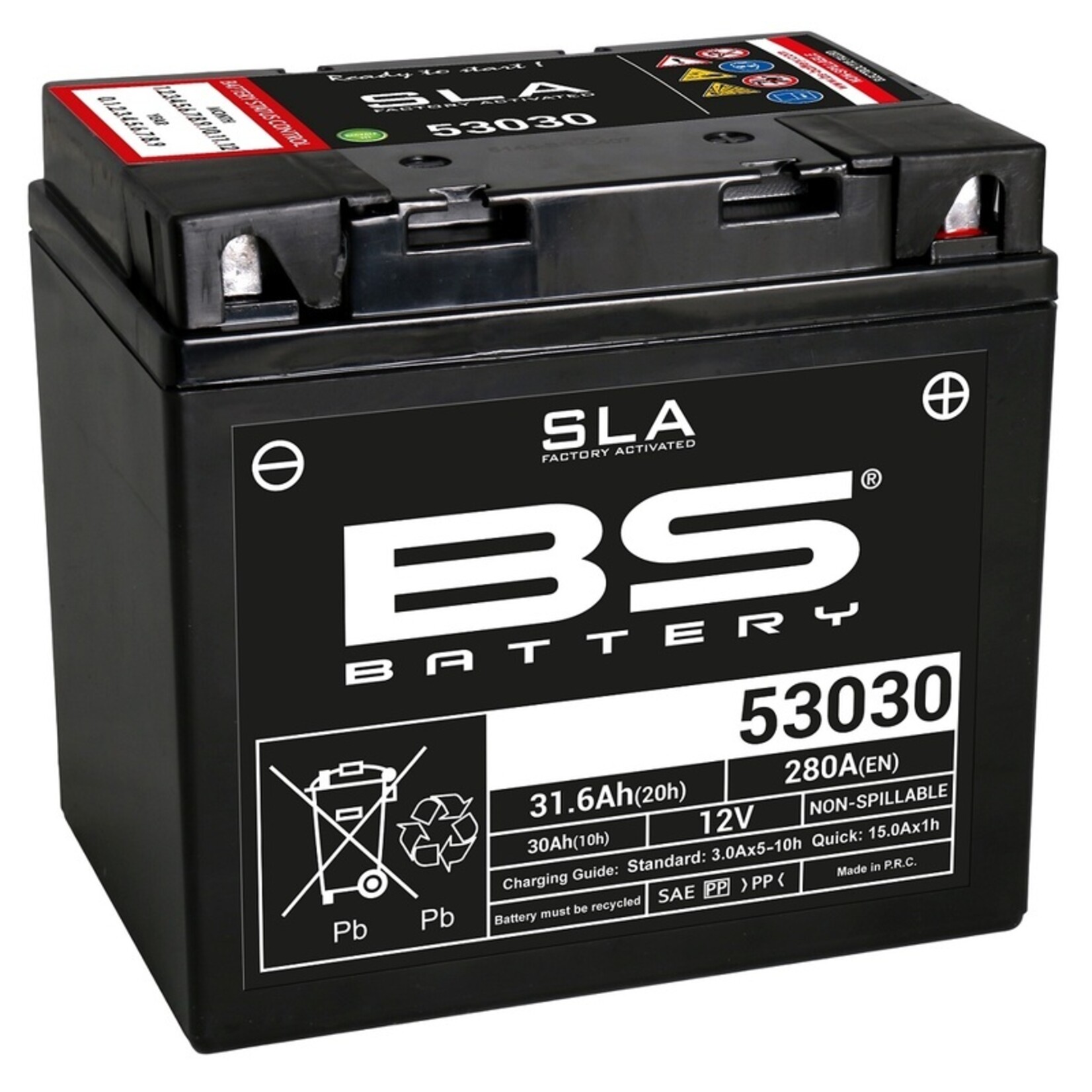 BS BATTERY SLA Accu Onderhoudsvrij - 53030