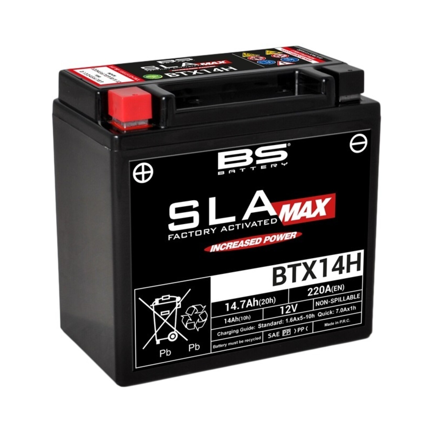BS BATTERY SLA Max Accu Onderhoudsvrij - BTX14H