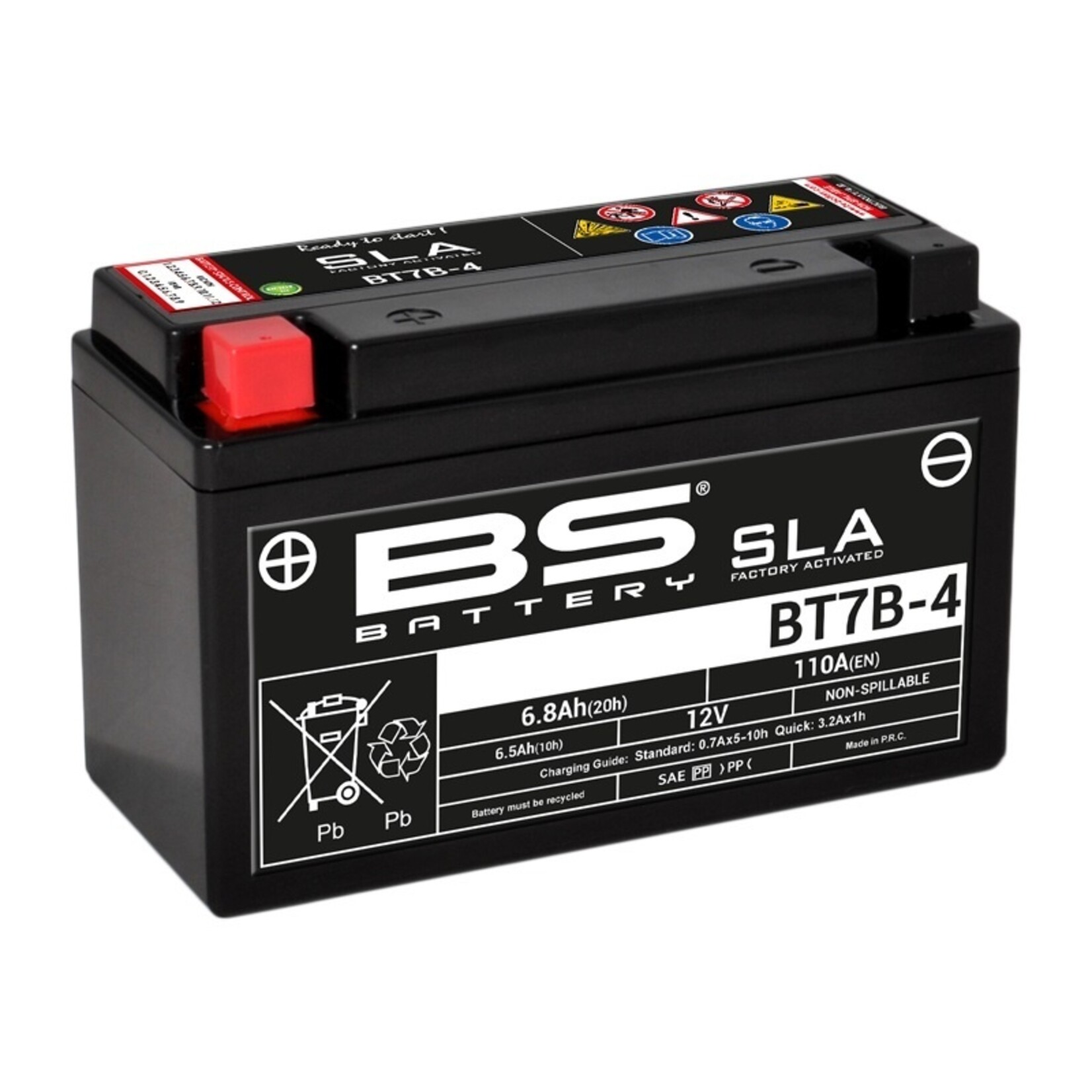 BS BATTERY SLA Accu Onderhoudsvrij - BT7B-4