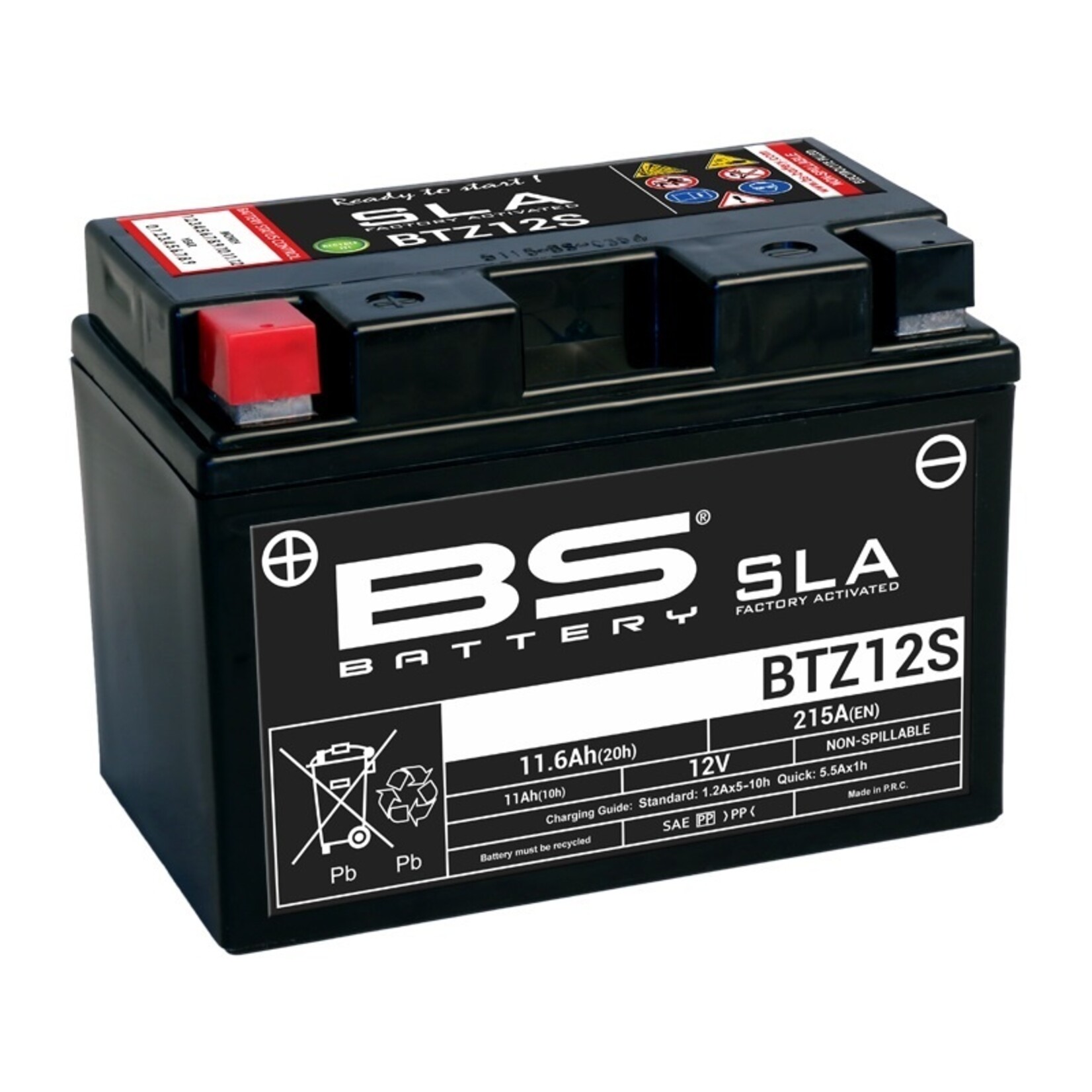 BS BATTERY SLA Accu Onderhoudsvrij - BTZ12S
