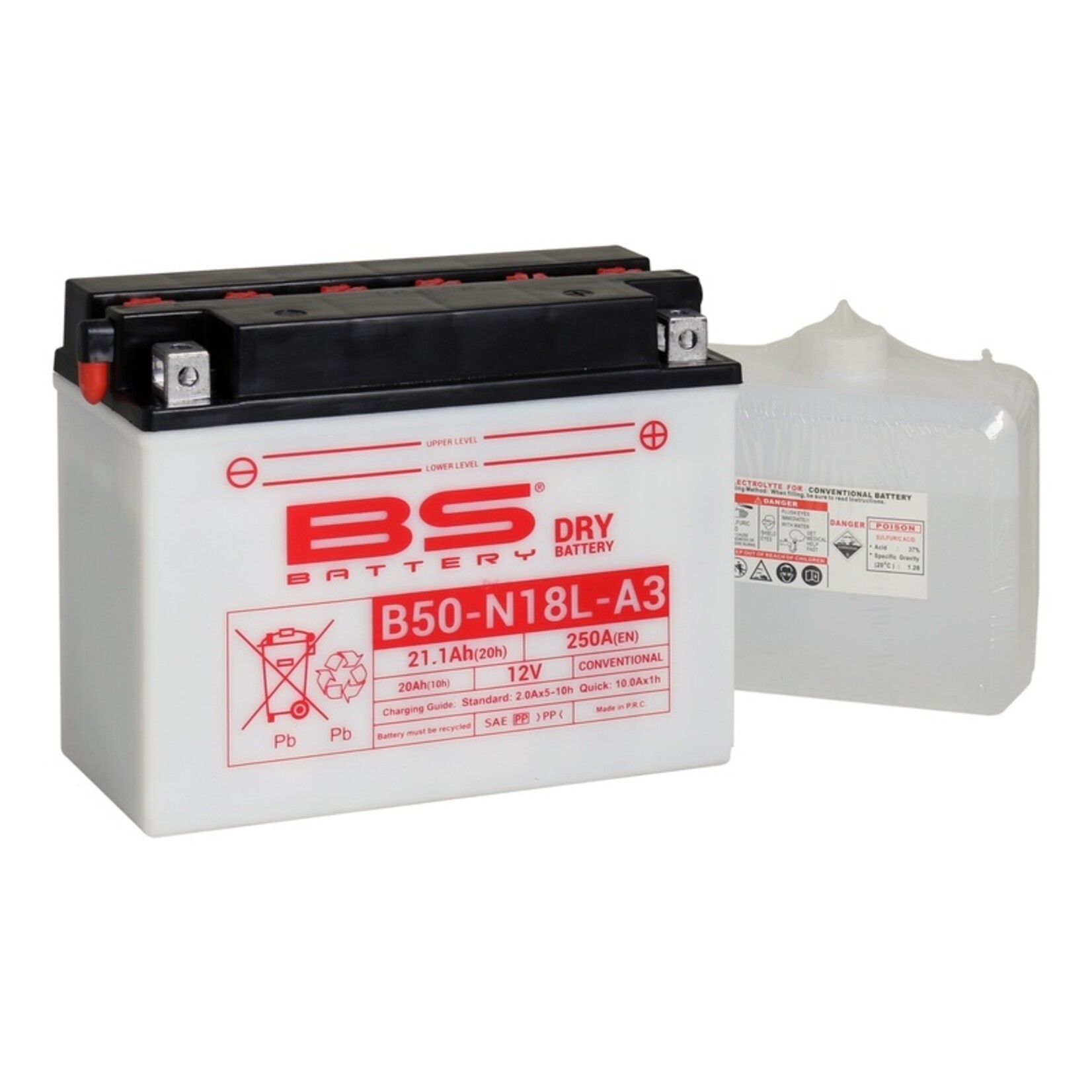 BS BATTERY Accu High performance met zuurpakket - B50-N18L-A3