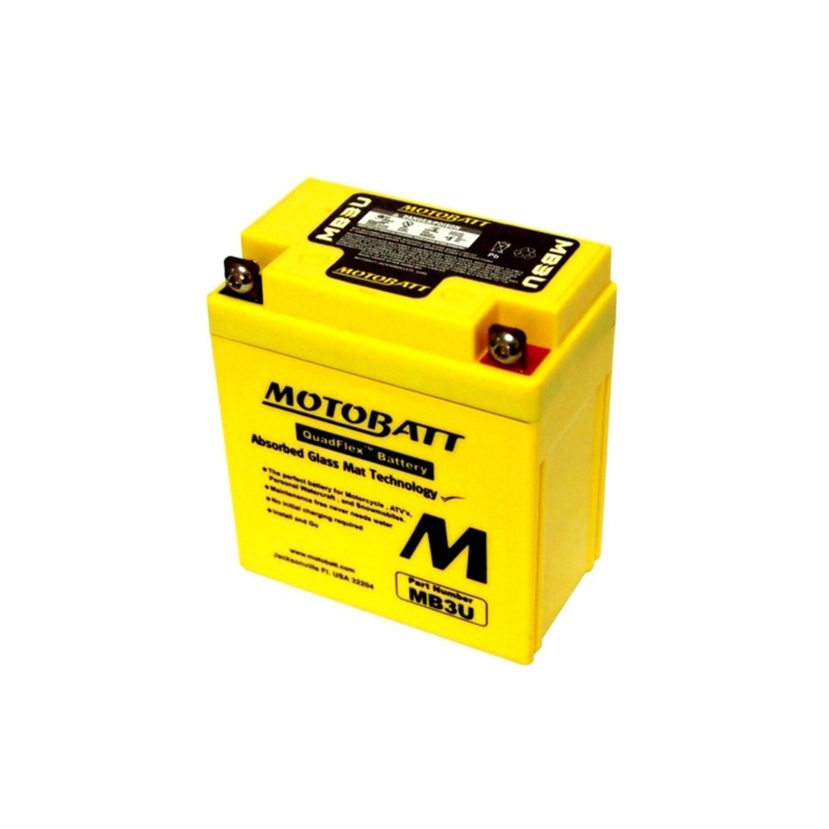 MOTOBATT Motorfiets accu MB3U