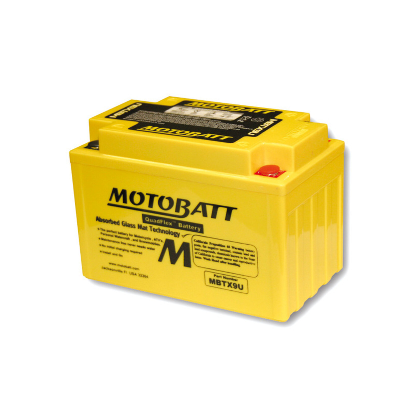 MOTOBATT Motorfiets accu MBTX9U