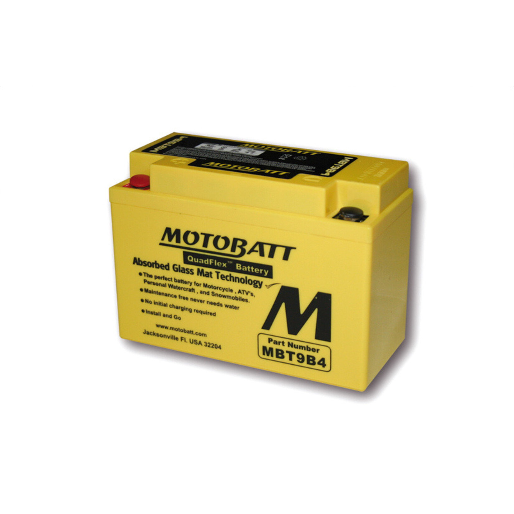 MOTOBATT Motorfiets accu MBT9B4
