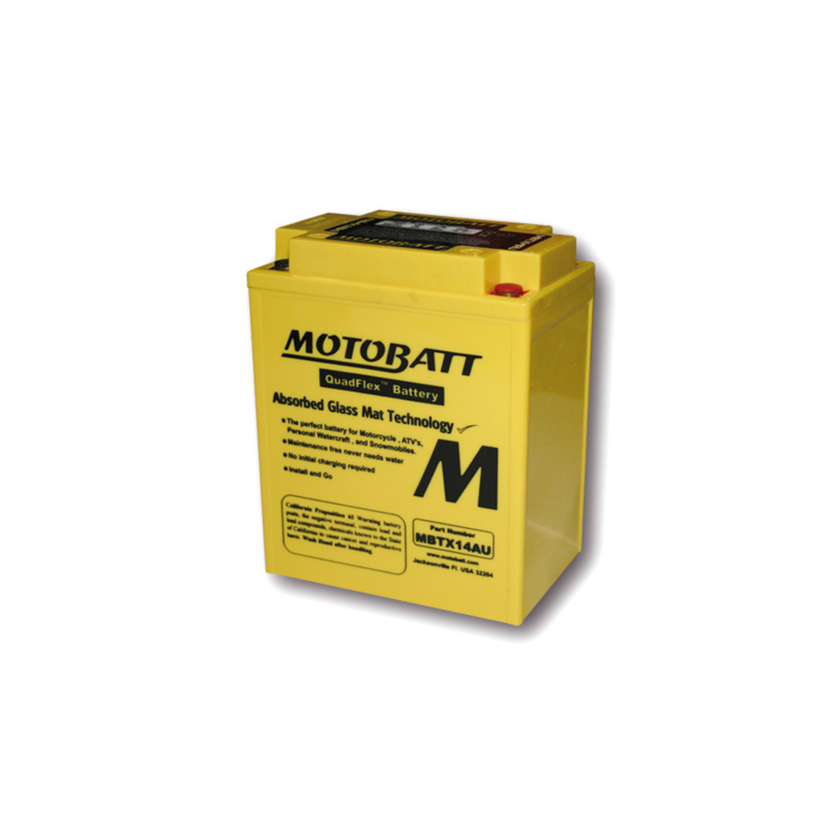 MOTOBATT Motorfiets accu MBTX14AU