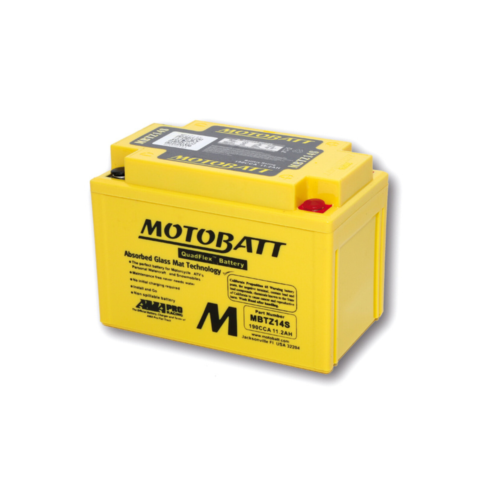 MOTOBATT Motorfiets accu MBTZ14S