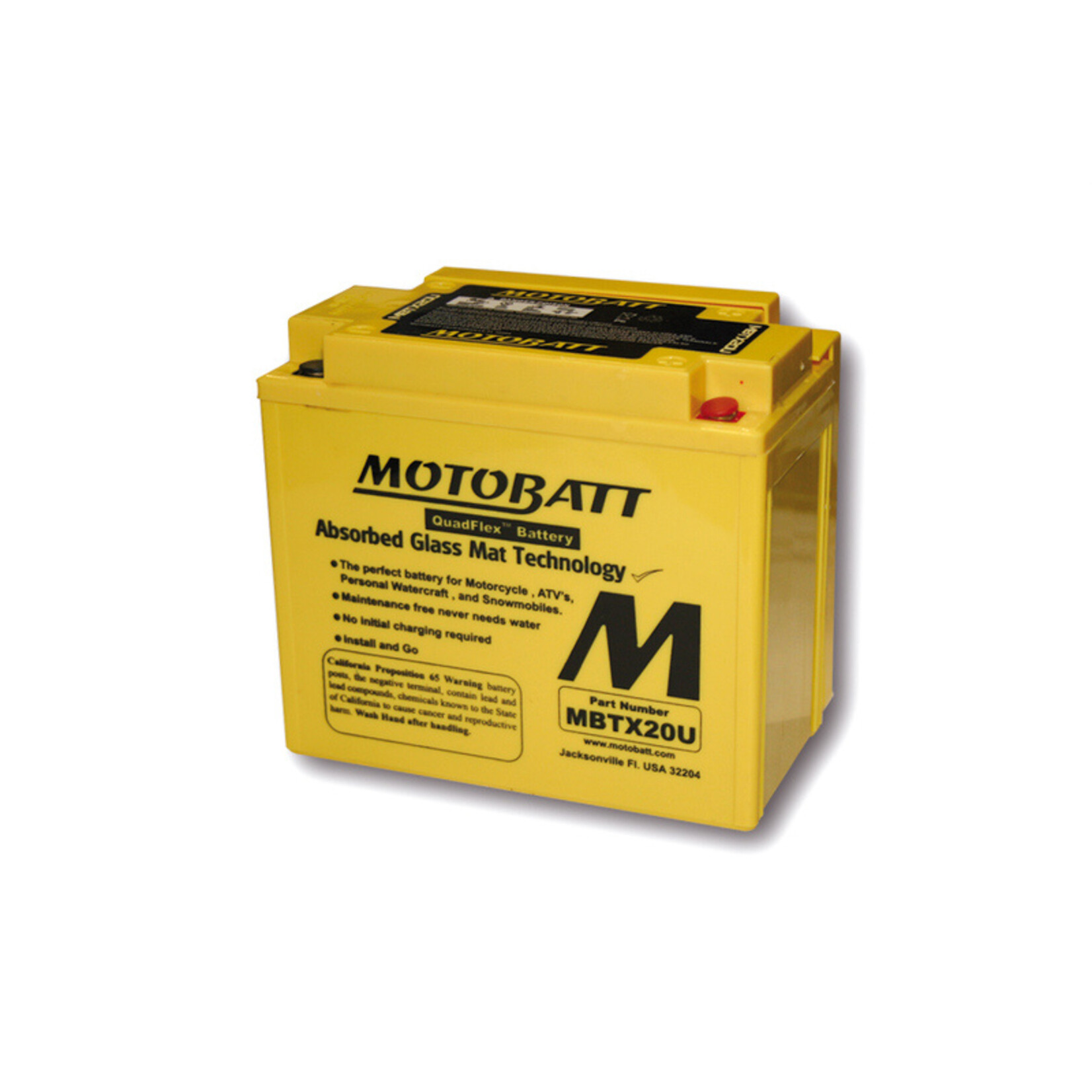 MOTOBATT Motorfiets accu MBTX20U