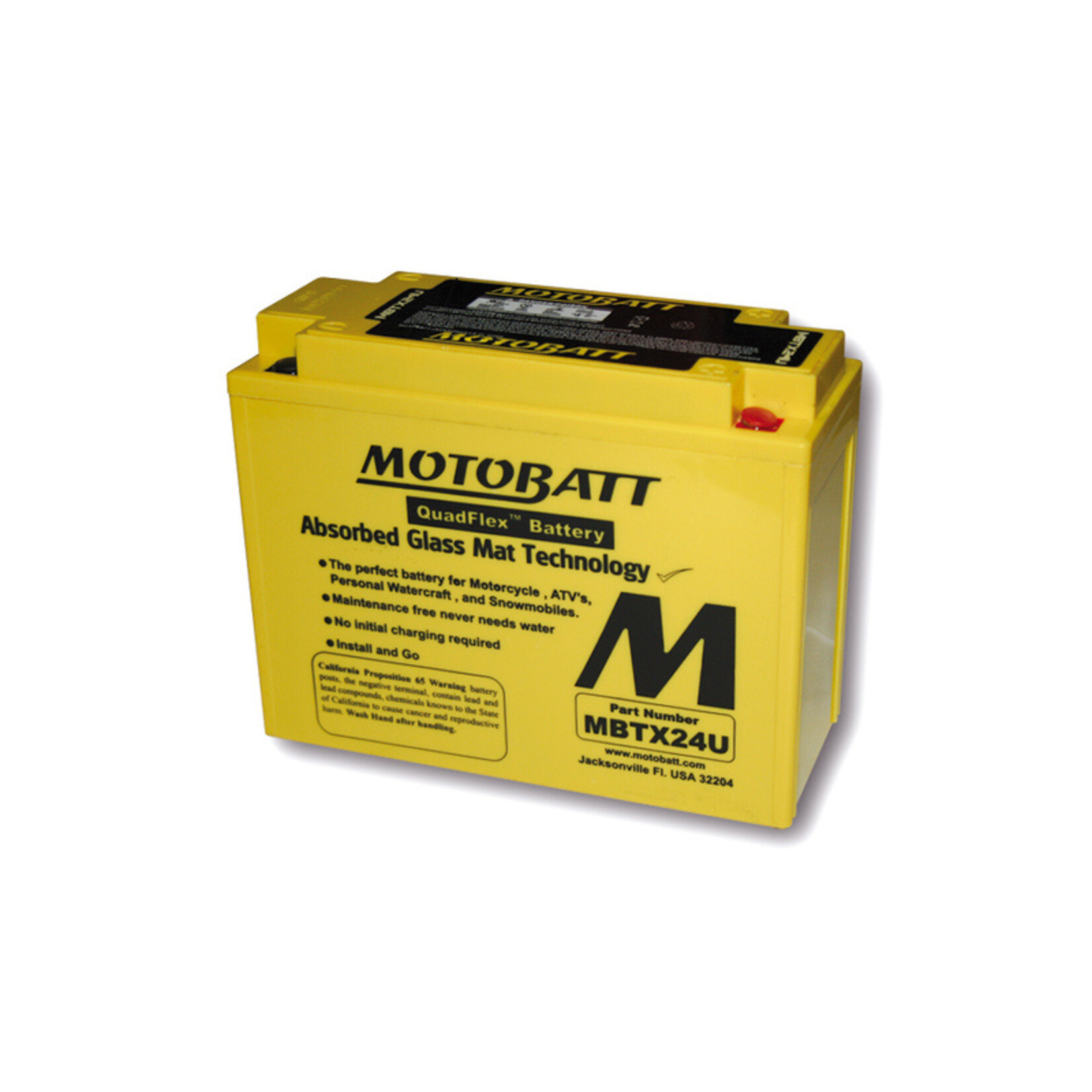 MOTOBATT Motorfiets accu MBTX24U