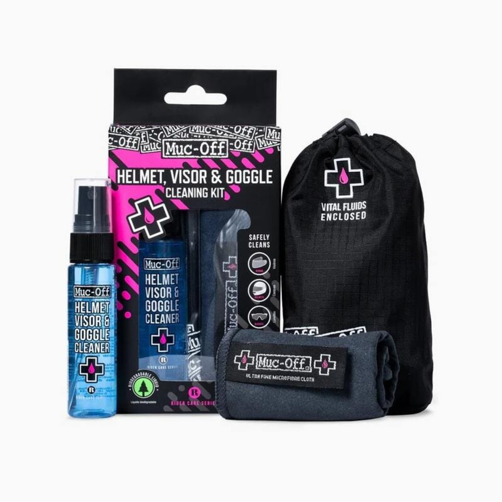 MUC-OFF  Visor Lens and Goggle Cleaning Kit
