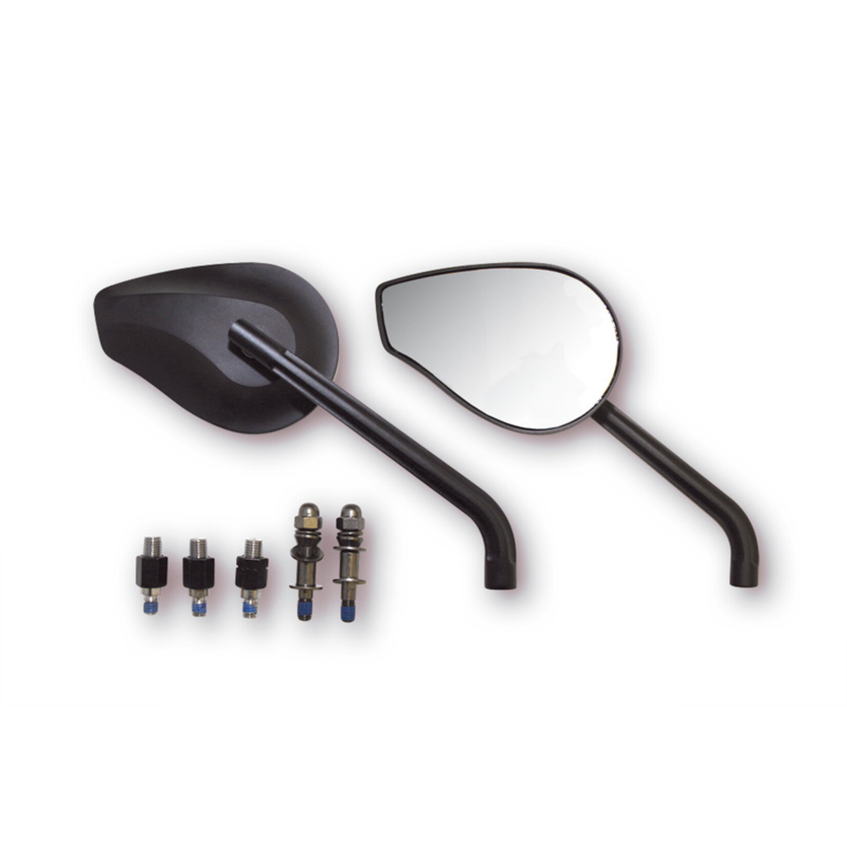 HIGHSIDER HIGHSIDER pro Stuureind spiegel Phoenix 1 Black (Pair)