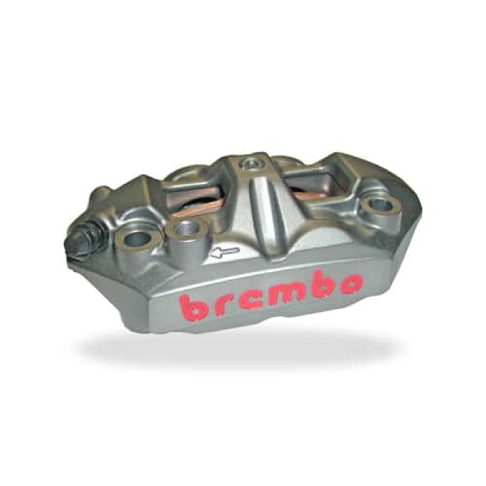 Brembo Racing Brembo Racing M4, 4-zuiger, 108 mm, titanium. Ontwikkeld voor constante remkracht en thermische stabiliteit.