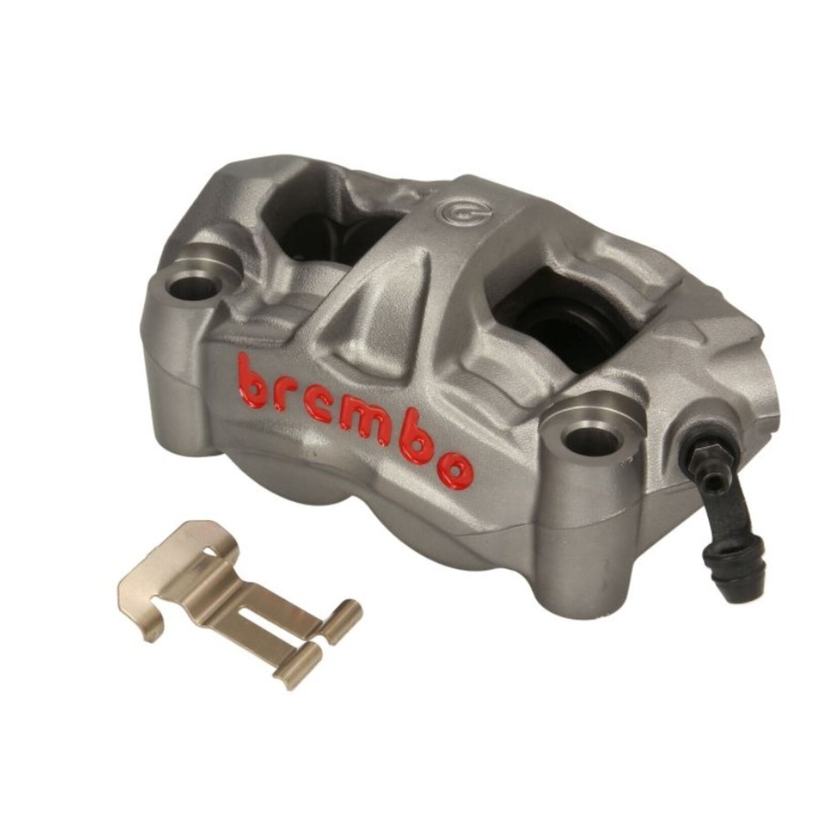 Brembo Racing Brembo Racing M4, 4-zuiger, 100 mm. Ontwikkeld voor constante remkracht en thermische stabiliteit.