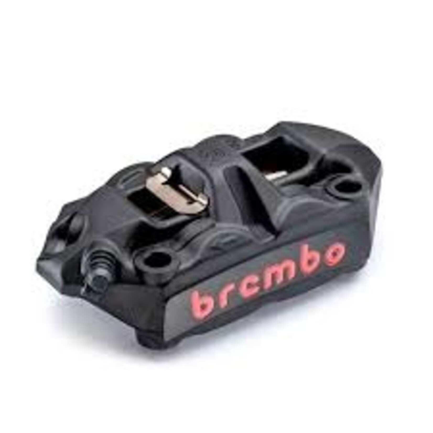 Brembo Racing Brembo Racing M4, 4-zuiger, 108 mm, zwart. Ontwikkeld voor constante remkracht en thermische stabiliteit.