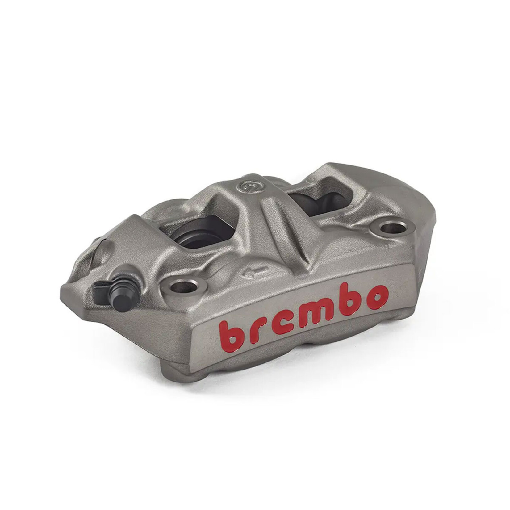 Brembo Racing Brembo Racing M4, 4-zuiger, 100 mm, titanium. Ontwikkeld voor constante remkracht en thermische stabiliteit.