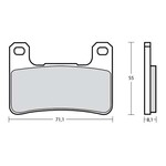 Brembo Racing 107A48661 - Z10 Remblokken