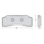 Brembo Racing Z04 Remblokken LH FOR CALIPER XB0B180/81