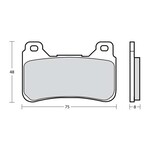 Brembo Racing 107A48668 - Z03 Remblokken