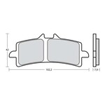 Brembo Racing 107A48639 - Z04 Remblokken