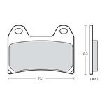 Brembo Racing 107A48674 - Z03 Remblokken