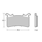 Brembo Racing 107A48634 - Remblokken Z04 NISSIN C