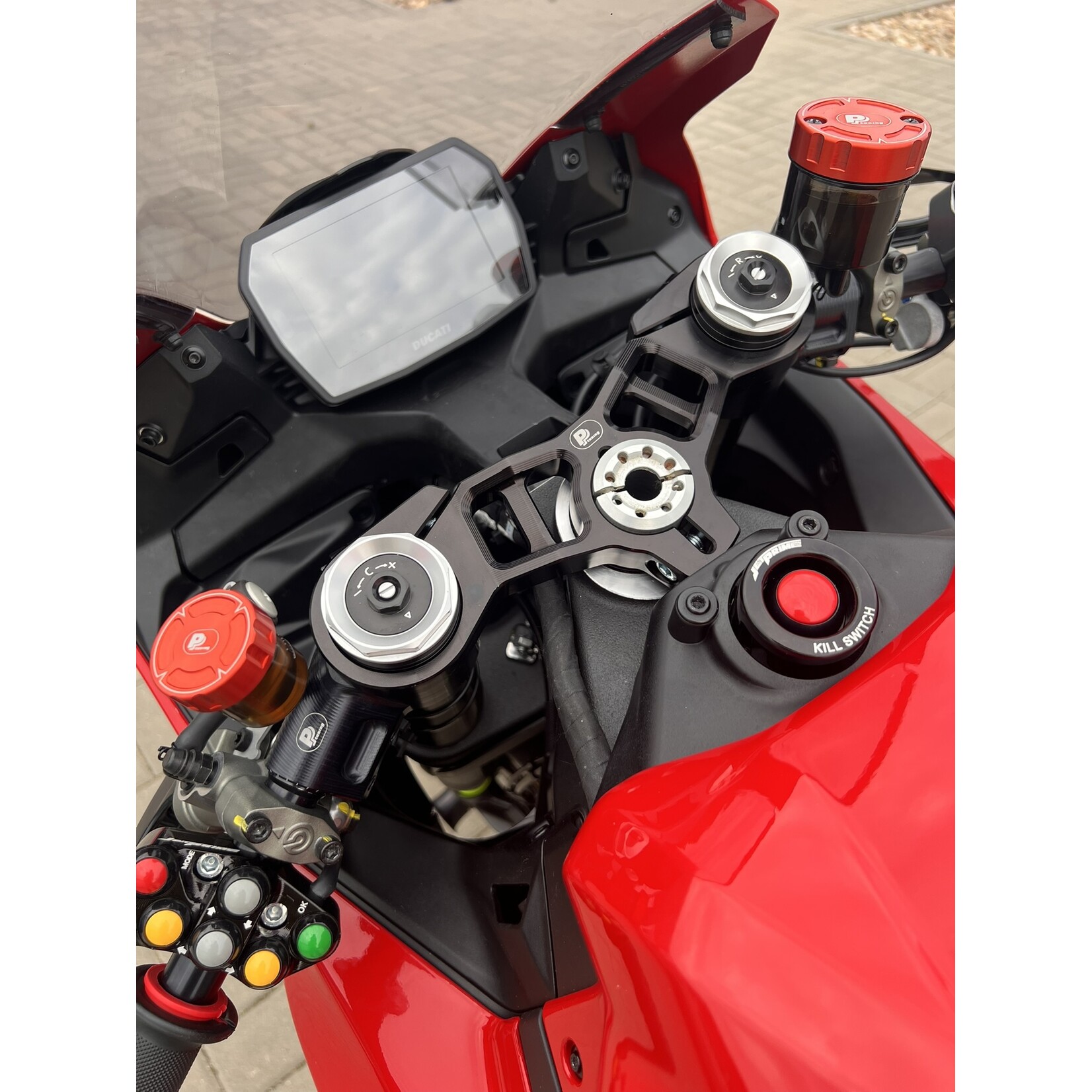 PP Tuning Bovenste kroonplaat Ducati Panigale V2 / S (2025-) (Art.nr. 5081)