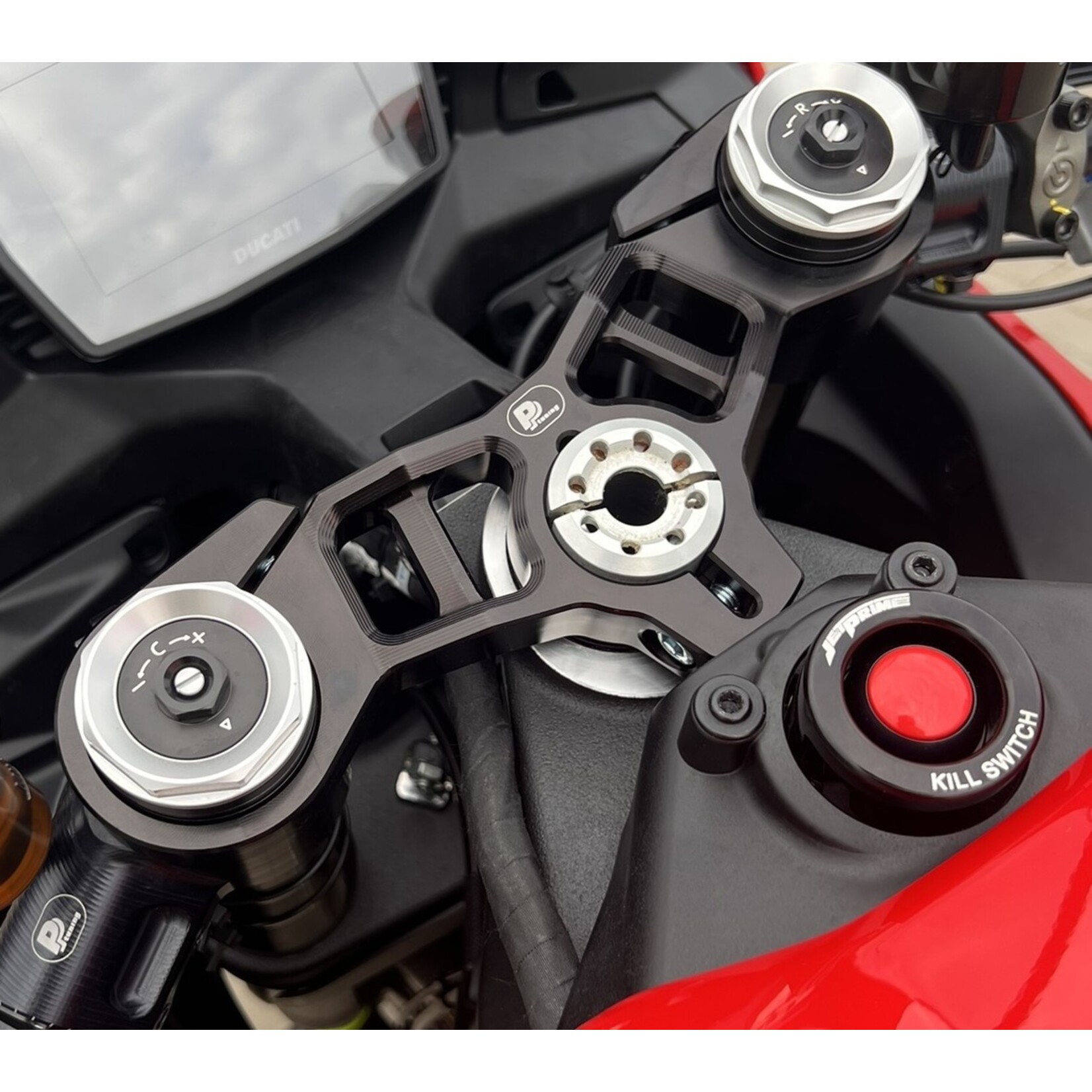 PP Tuning Bovenste kroonplaat Ducati Panigale V2 / S (2025-) (Art.nr. 5081)