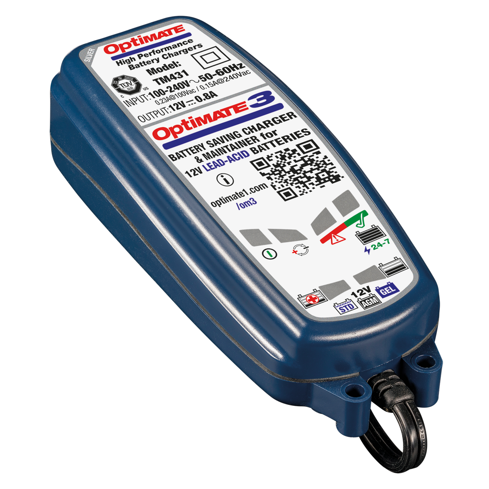 Optimate Tecmate 3 12V 0.8A Acculader