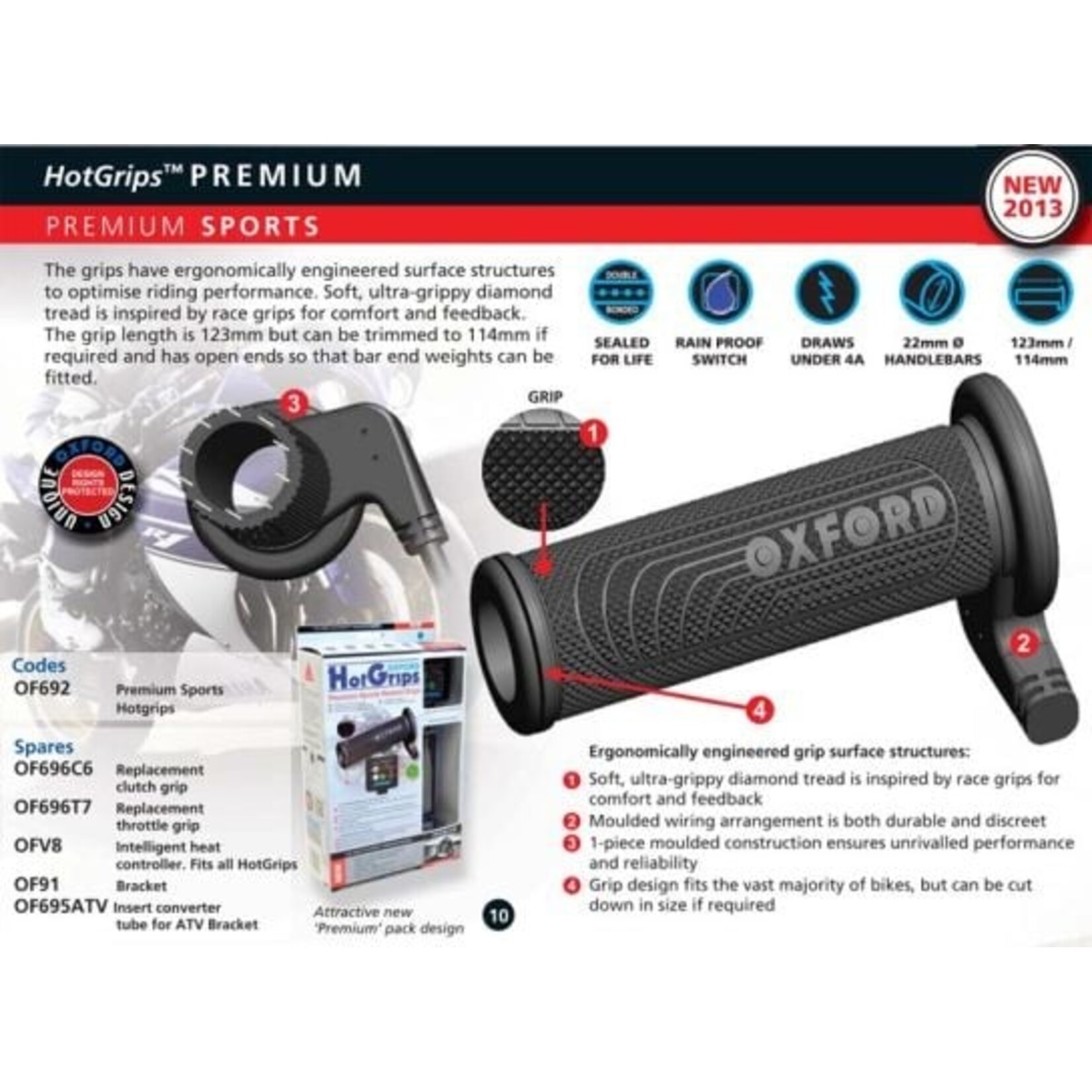 Oxford Hot Grips Premium Touring handvatverwarming