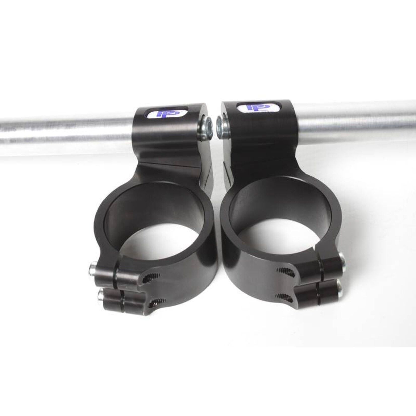 PP Tuning Clip-Ons Handlebars 55mm Type Verhoogd 28mm Zwart Geanodiseerd