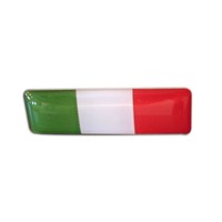 Accessori Italy 3D doming Italiaanse Tricolore rechthoekig stickers