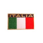 Accessori Italy Italia Opstrijkbadge 40x18mm