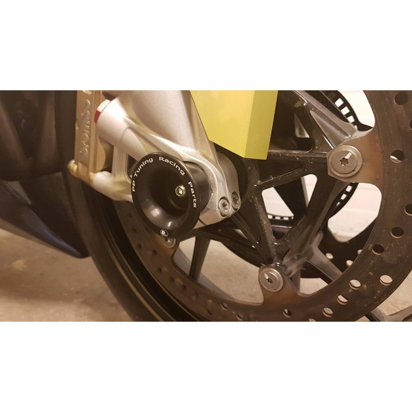PP Tuning BMWS1000RR Vooras / Voorvork Protector Zwart