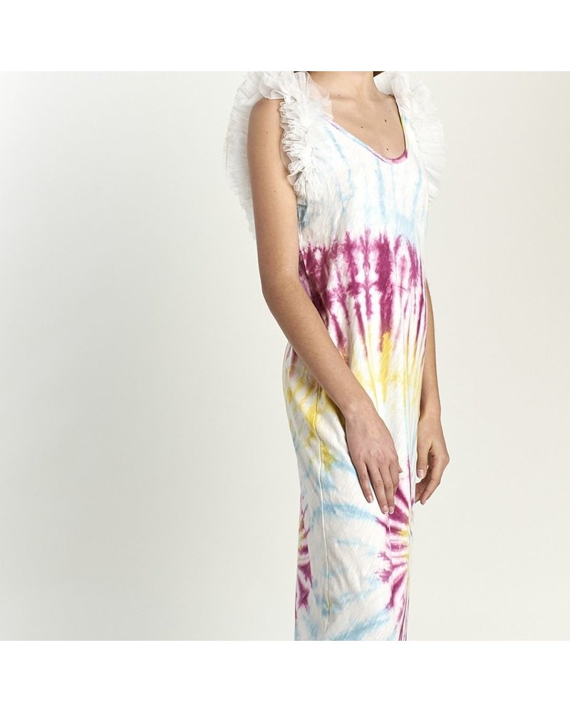 Florida Keys lange tule tie dye jurk