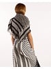 Izuskan Izuskan large scarf woven in two colour jacquard