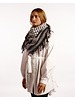 Izuskan Izuskan large scarf woven in two colour jacquard