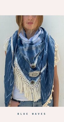 Scarf large tie dye izuskan