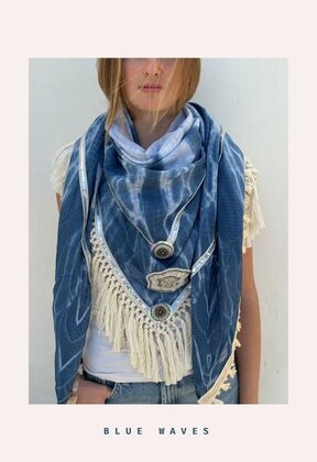 Scarf large tie dye izuskan