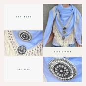 Izuskan Large scarf  model SEA LA VIE