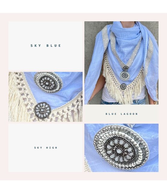 Izuskan Large scarf  model SEA LA VIE