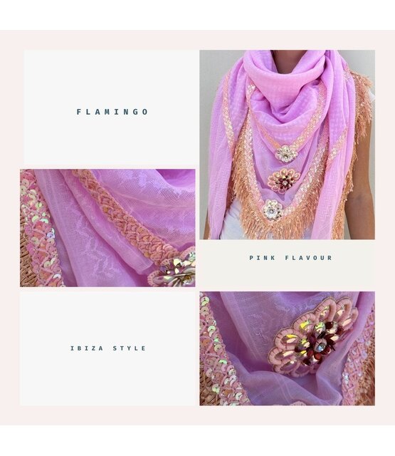 Izuskan Large original scarf  model SEA LA VIE