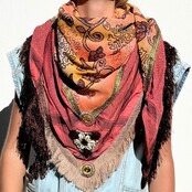 Schal Limitierter , Modell Madame de Rosa