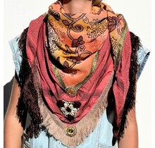 sjaal Limited model Madame de Rosa