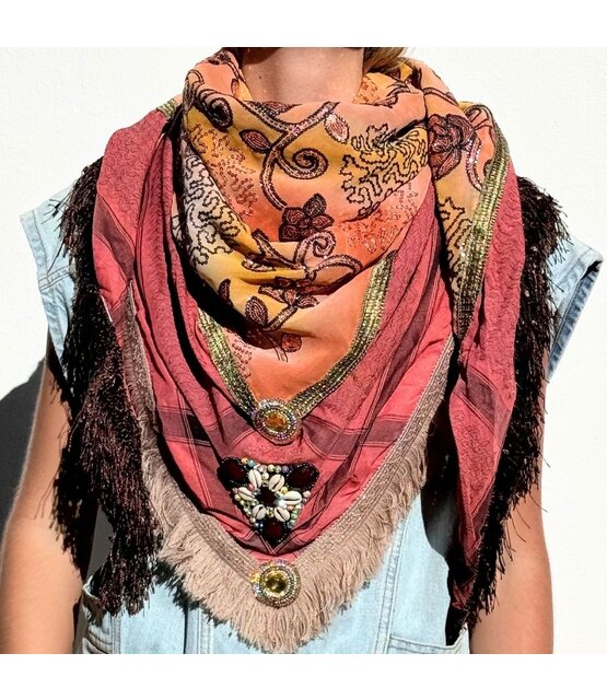 Schal Limitierter , Modell Madame de Rosa